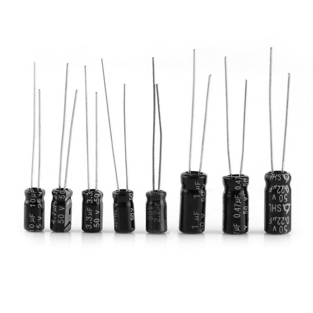 0.1uF Suitable for DIY Circuit 1000uF 500pcs 24 Values Aluminum Electrolytic Capacitor Assorted Kit 10V~50V with Plastic Storage Box Electrolytic Capacitors 0.1uF Suitable for DIY Circuit 1000uF 500pcs 24 Values Aluminum Electrolytic Capacitor Assorted Kit 10V~50V with Plastic Storage Box Electrolytic Capacitors